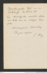 Nachlass Franz Steindachner, Brief von L. Berg an Franz Steindachner (30.03.1909), Inv.Nr. 36.05, Seite 2